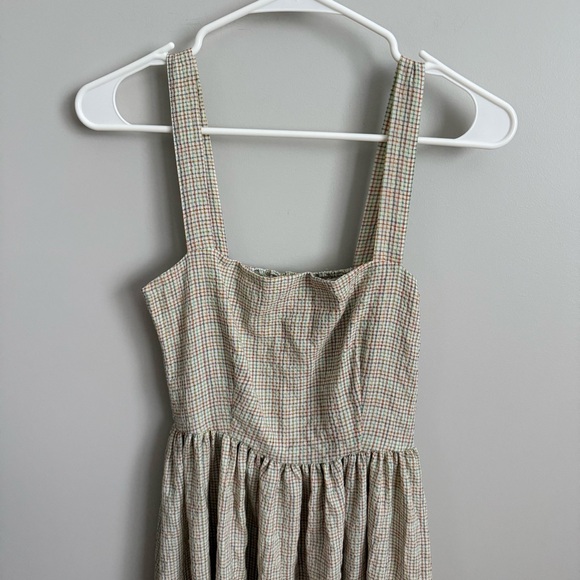 Christy Dawn XS Gingham Checkered Midi Dress Colorful GUC - Picture 2 of 5